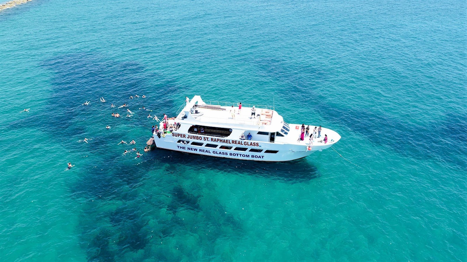 The Paphos Super Jumbo Real Glass Bottom Boat